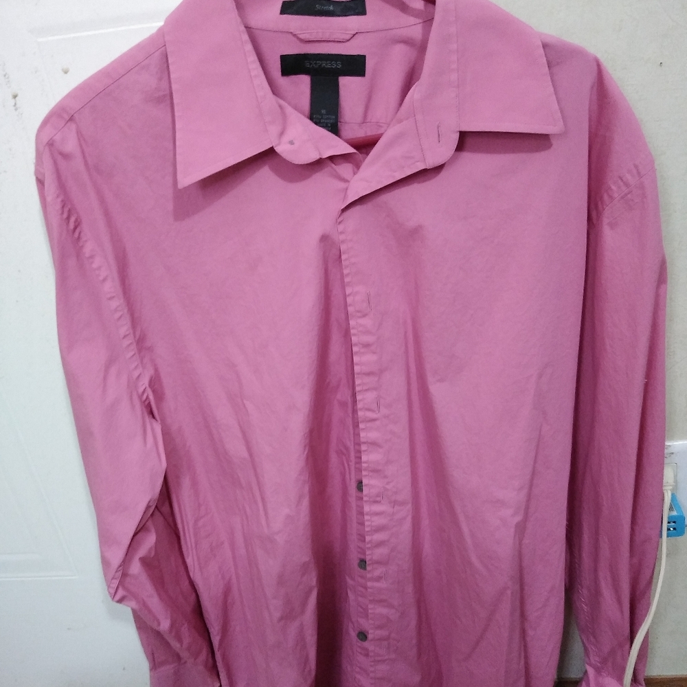 Men's express Long sleeve button down dress shirt